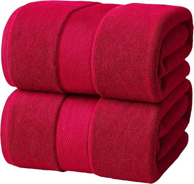 Infinitee Xclusives– Luxury Bath Sheets Towels – 2 Pack 600 GSM– 100% Ring Spun by InfiniteeXclusives