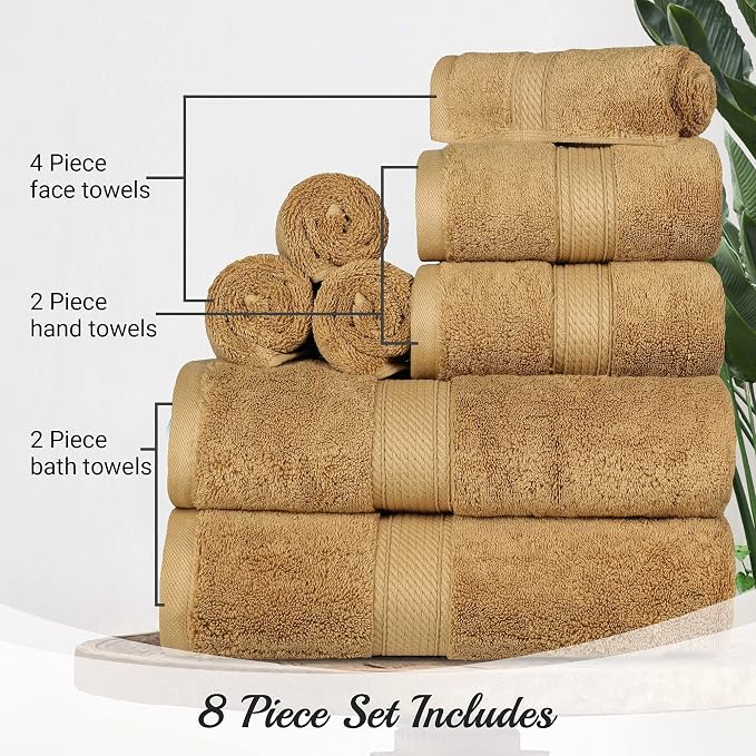 BLUENILEMILLS Madison Egyptian Cotton Towels, Towel Set - Image 7