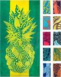 Nova Blue Pineapple Beach Towel – Yellow and Green by NovaBlueBeachAccessories