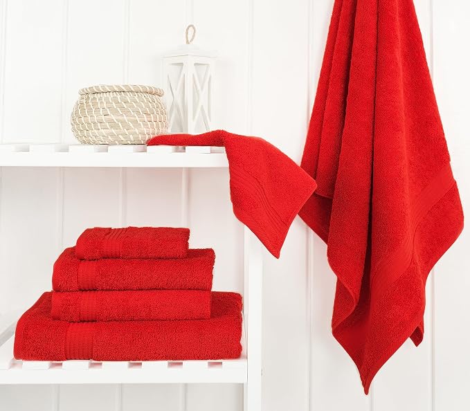 Cotton Paradise 6 Piece Towel Set, 100% Cotton Soft Absorbent Turkish Towels - Image 3
