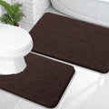 OLANLY Bathroom Rugs Sets 2 Piece, Soft Absorbent Chenille Bath Mats and by OLANLY