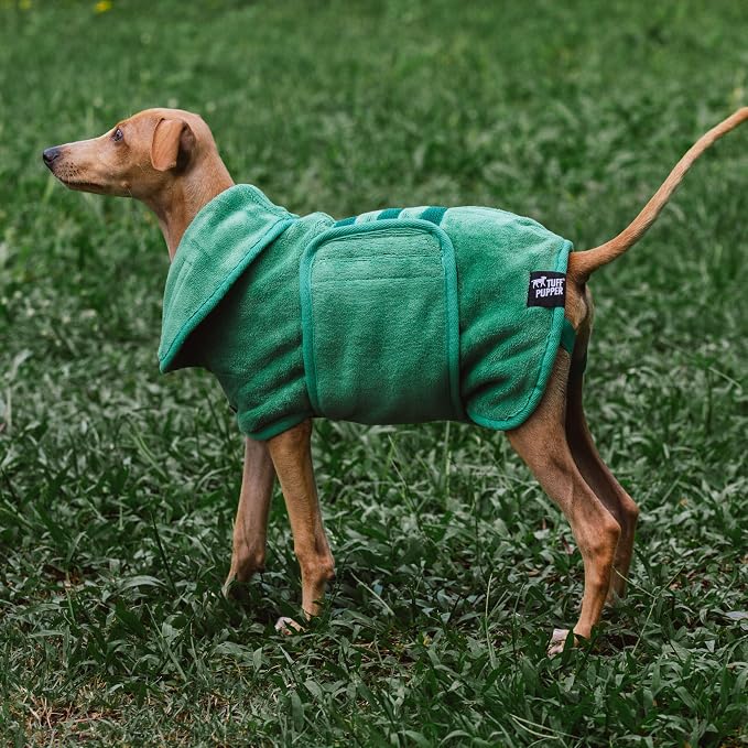 Tuff Pupper Fast Drying Dog Bath Robe | 800 GSM Plush Dog Towel - Image 8