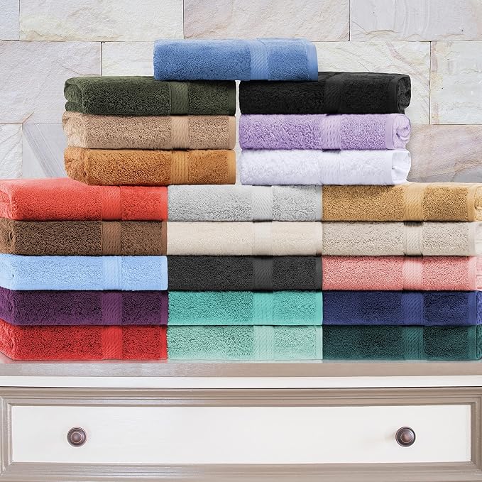 Superior Egyptian Cotton Pile Bath Sheet Set of 2, Ultra Soft Luxury Towels - Image 9