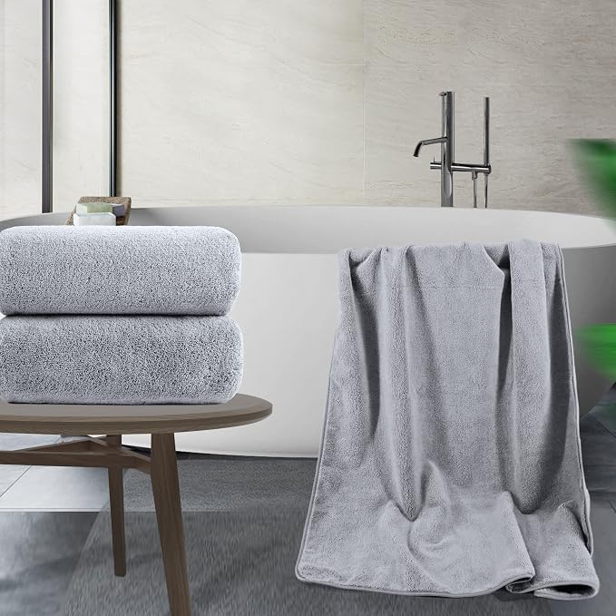 POLYTE Quick Dry Lint Free Microfiber Bath Sheet, 35 x 70 in - Image 5