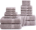LANE LINEN Ring Spun Cotton Bath Towel Set, 8 Washcloths, 6 Hand Towels by LaneLinen