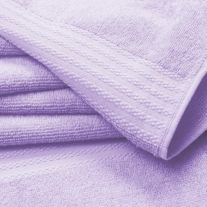 GLAMBURG Ultra Soft 6-Piece Hand Towel Set 16x28-100% Ringspun Cotton - Image 2