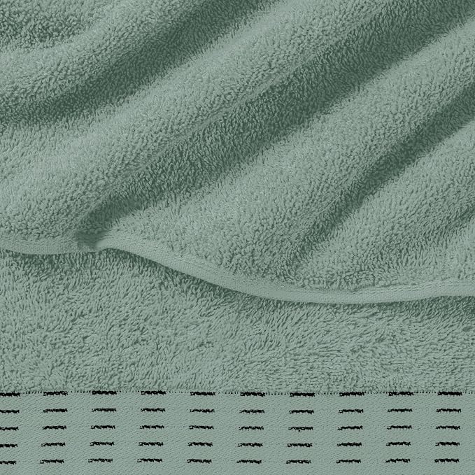 Cotton 2 Pack Oversized Bath Towel Set 28x55 inches, Large Bath Towels - Image 2