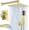 KES Bath Shower Faucet Set Tub and Shower Faucet Set Rain Shower Head by KES
