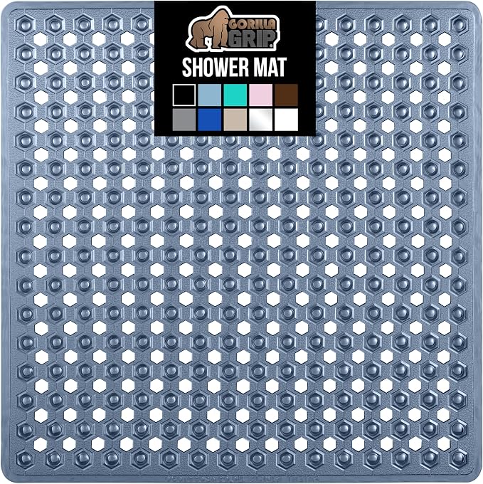 GORILLA GRIP Patented Square Shower Stall Mat, Small Bathtub Floor Mats by GorillaGrip