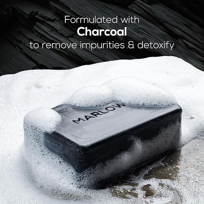 MARLOWE. No. 106 Charcoal Soap 7 oz, Body Bar Soap - Image 3