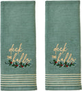 SKL Home Christmas/Winter Deck The Halls Hand Towel Set by SKLHomebySaturdayKnightLtd