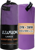 illusion Extra Large Microfibre Swimming Towel–Compact, Lightweight & Quick Dry by Unknown