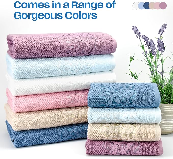 EastNBlue Lara Premium Bath Towel Set 6 Piece - Image 8
