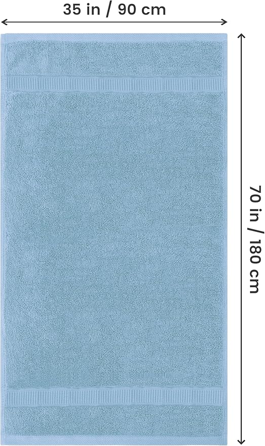 Utopia Towels Luxurious Jumbo Bath Sheet 2 Piece, 600 GSM, 35 by 70 Inches - Image 2