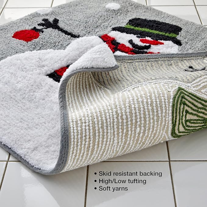 SKL Home Christmas Woodland Winter Snowman Rug - Image 4