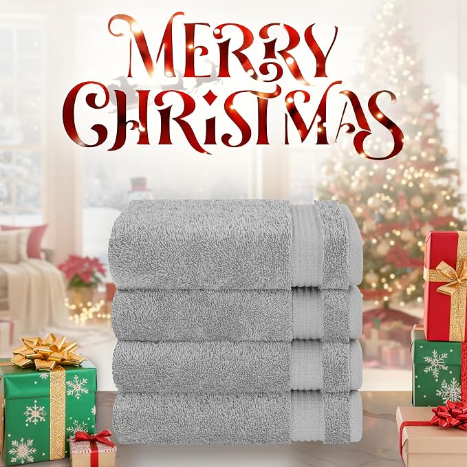 Cotton Paradise Hand Towels for Bathroom, 100% Cotton Turkish 4 Piece Hand - Image 2