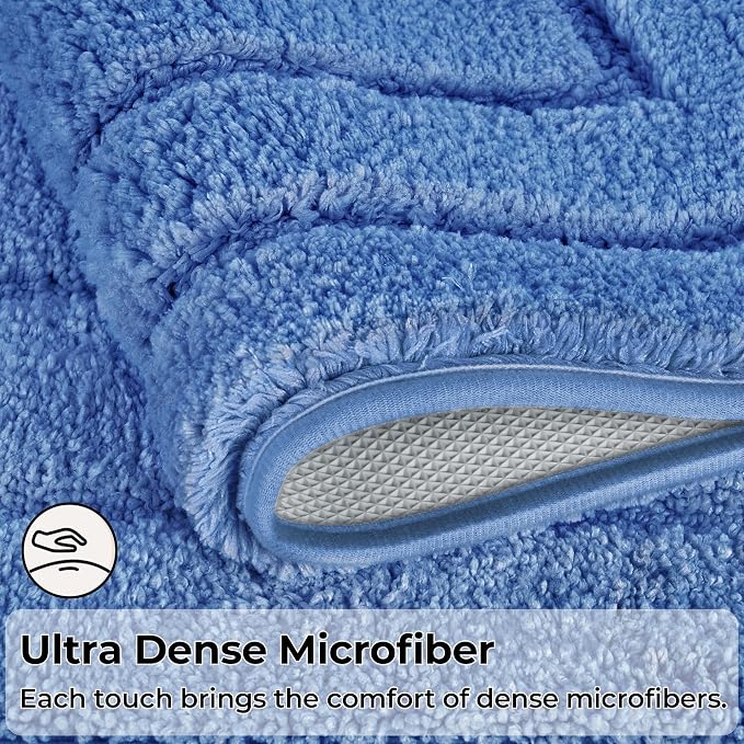 GRANNY SAYS Bathroom Rugs Sets 3 Piece, Soft Absorbent Microfiber Bath Mats - Image 9