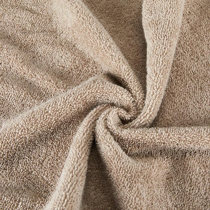 Amazon Basics Fade Resistant Bath, Hand and Washcloth Towel Set, 100% Cotton - Image 6