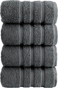 HALLEY Turkish 4 Pack Premium Hand Towels 650 GSM Highly Absorbent Super Soft by HALLEY-TurkishCottonTowels