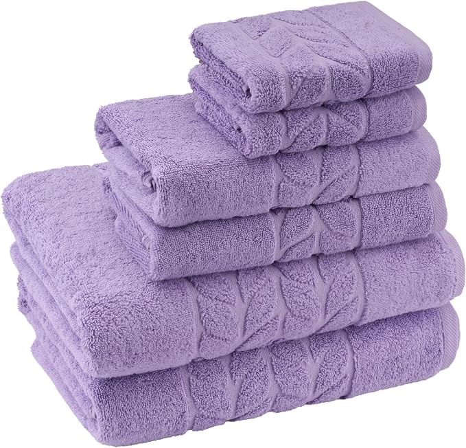 BAGNO MILANO Organic Turkish Cotton Bath Towels, Luxury Jacquard Collection - Image 2