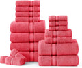 LANE LINEN Towels for Bathroom – 18 Pack, 100% Cotton, Zero Twist, 6 Bath by LaneLinen