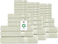 Delara Organic Cotton Luxuriously Plush Bath Towel 33 Piece Set|GOTS & Oeko-TEX by Delara