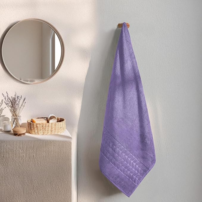 BAGNO MILANO Organic Turkish Cotton Bath Towels, Luxury Jacquard Collection - Image 2
