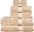 Christy Renaissance 6 Piece Beige Towel Set | 100% Egyptian Cotton | Luxury by Christy