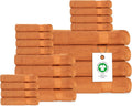 Delara Organic Cotton Luxuriously Plush Bath Towel 20 Piece Set|GOTS & Oeko-TEX by Delara