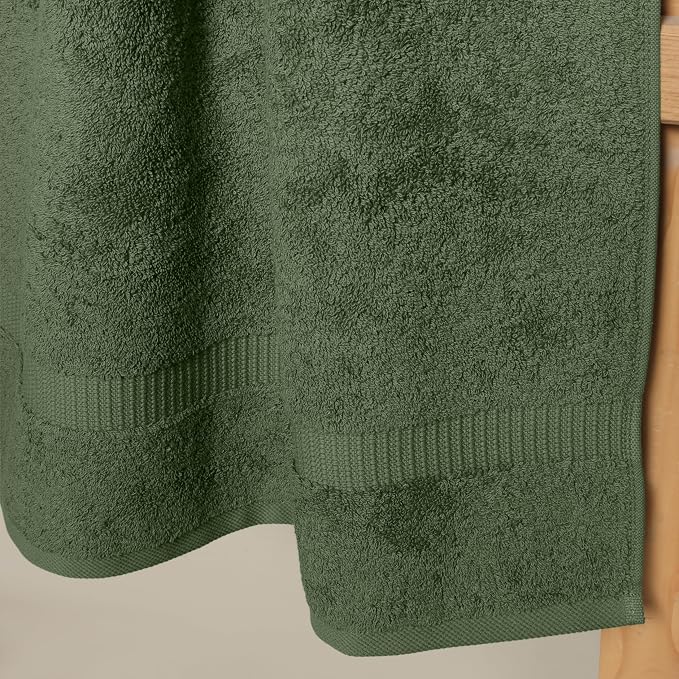 SALBAKOS 100% Turkish Cotton Bath Towel Set of 4 27x54 inch | Heirloom Quality - Image 3