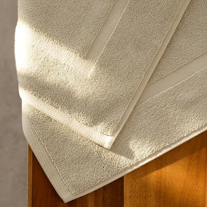 SALBAKOS 100% Turkish Cotton Bath Mat Set 2-Piece - Image 3