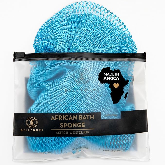 BELLANOMI African Exfoliating Net Sponge, Ethically sourced from Nigeria by Bellanomi