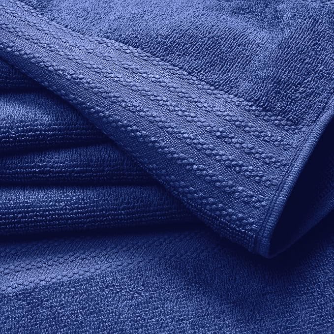 GLAMBURG Ultra Soft 6-Piece Hand Towel Set 16x28-100% Ringspun Cotton - Image 2