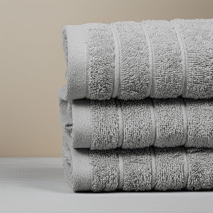 Tens Towels Pack of 6 Hand Towels, 100% Cotton, Lighter Weight, Quick to Dry - Image 6