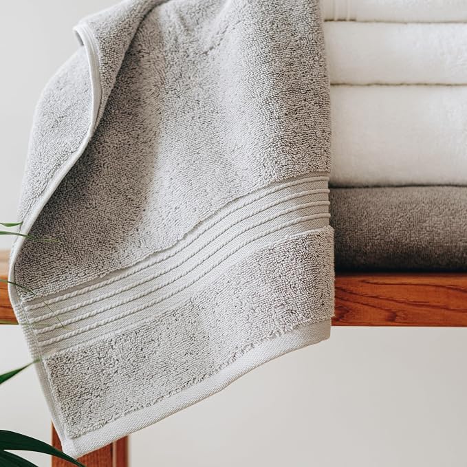 Milara Turkish Super-Plush Bathroom Hand Towels Set 2-Piece | Premium Cotton - Image 7
