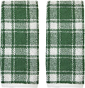 SKL Home Buffalo Plaid 100% Cotton Jacquard 2pc Hand Towel Set, Reversible by SKLHomebySaturdayKnightLtd