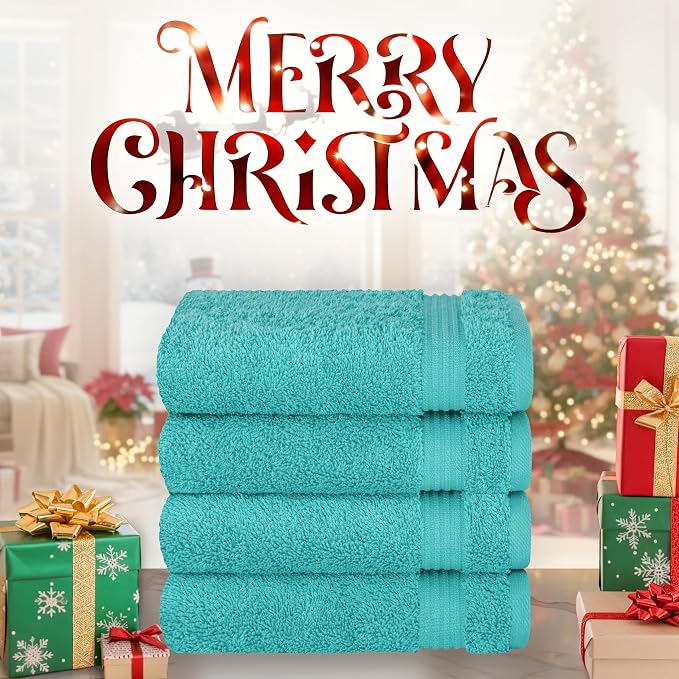 Cotton Paradise Hand Towels for Bathroom, 100% Cotton Turkish 4 Piece Hand - Image 2