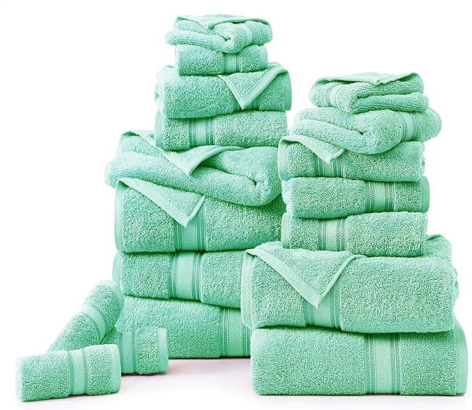 LANE LINEN 18Piece Bathroom Towels – Luxurious 100% Cotton, Zero Twist - Image 2