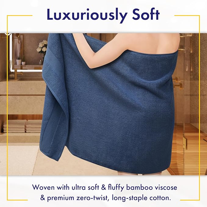Ultra Soft & Plush Viscose from Bamboo Bath Towels - Image 2