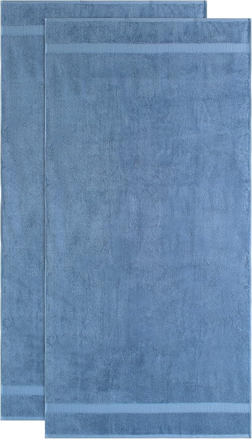 SALBAKOS 100% Turkish Cotton Extra Large Bath Sheet Set of 2 35x70 inch | - Image 7