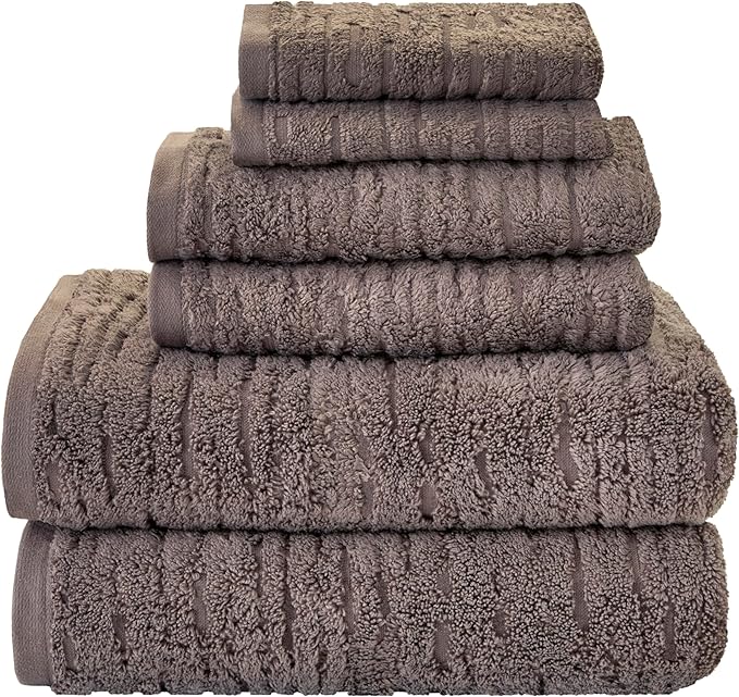 SKL Home CloudSoft Cotton Luxury 6 Pc Towel Set by SKLHomebySaturdayKnightLtd