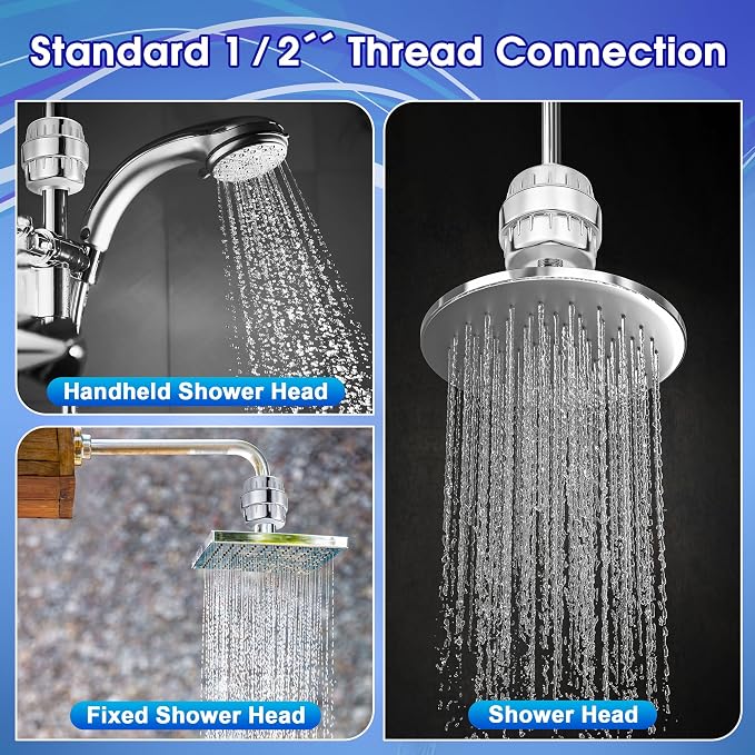 2 Pcs Shower Filter with 4 Pack 20 Stage Shower Filter Replacement, Heavy Duty - Image 5