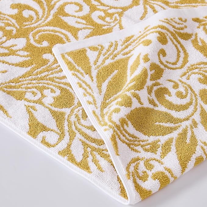Modern Threads Trefoil Filigree 6-Piece 100% Cotton Towel Set – Reversible Yarn - Image 2
