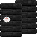 Ample Decor Hand Towel 18 X 28 Inch Pack of 12 600 GSM 100% Cotton, Soft by AmpleDecor