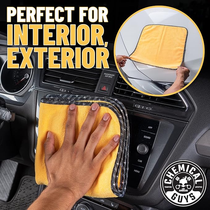 Chemical Guys ‎MIC_507_03 Automotive Microfiber Drying Chamois, 3 Pack - Image 4