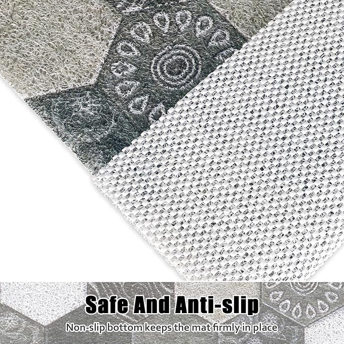 Large Shower Mat Non Slip, 36x36 Inch Shower Floor Mat - Image 2