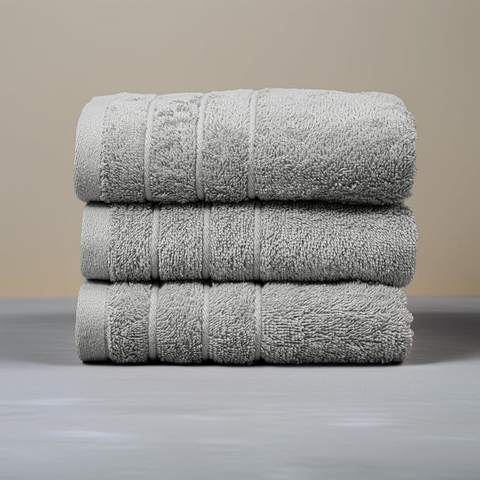 Tens Towels Pack of 6 Hand Towels, 100% Cotton, Lighter Weight, Quick to Dry - Image 3