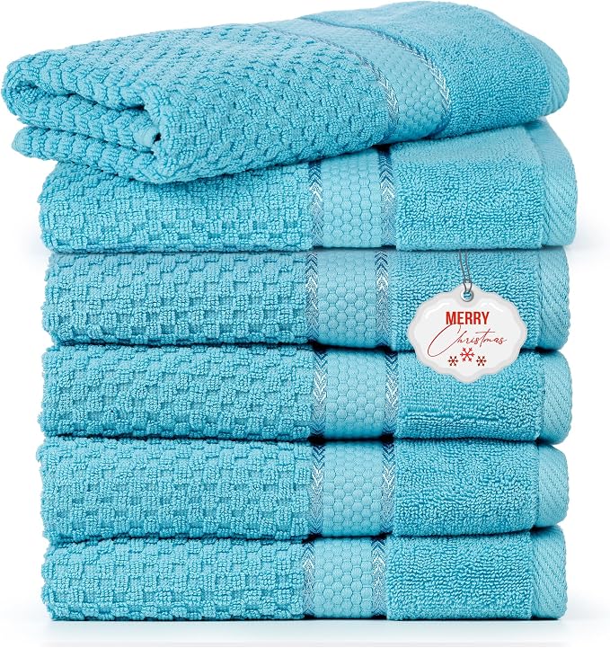 Ample Decor Bathroom Hand Towel 18 X 28 Inch 600 GSM 100% Cotton by AmpleDecor