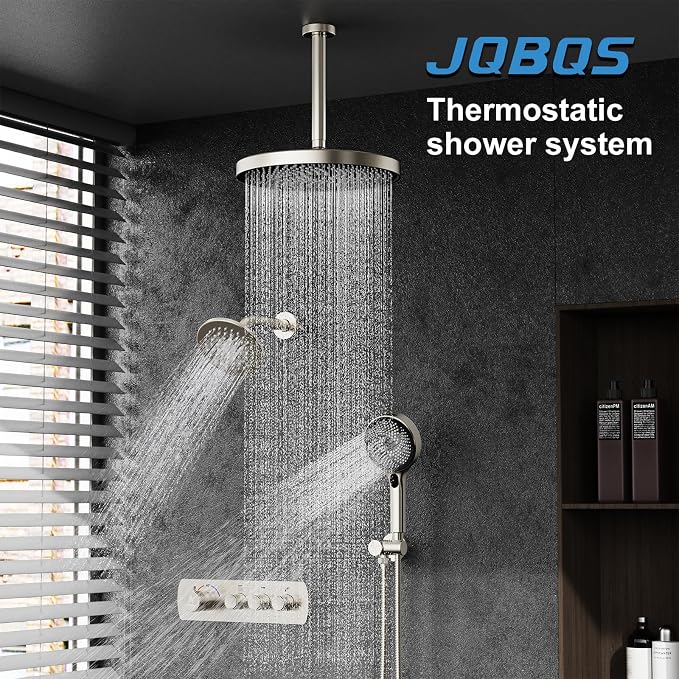 Shower System Brass Thermostatic Shower Faucet Set - Image 2