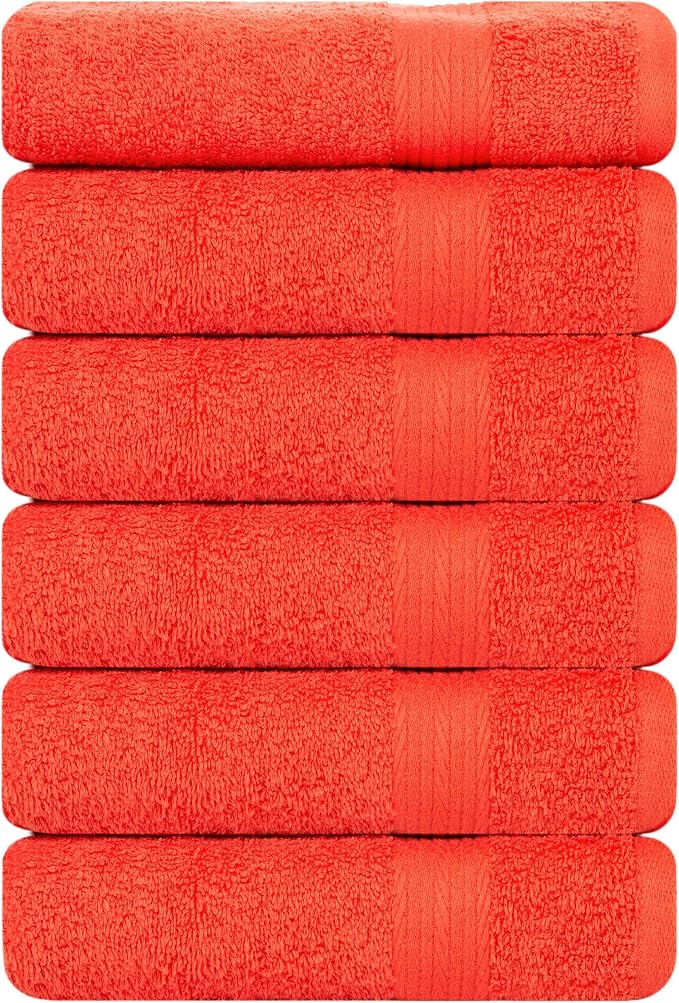 Ample Decor Hand Towel 18 X 28 Inch Pack of 6 600 GSM 100% Cotton, Oeko Tex - Image 4